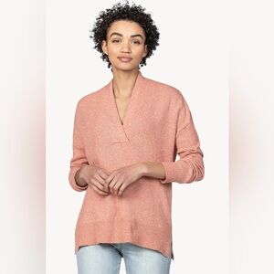Lilla P V-Neck Shawl Collar Sweater